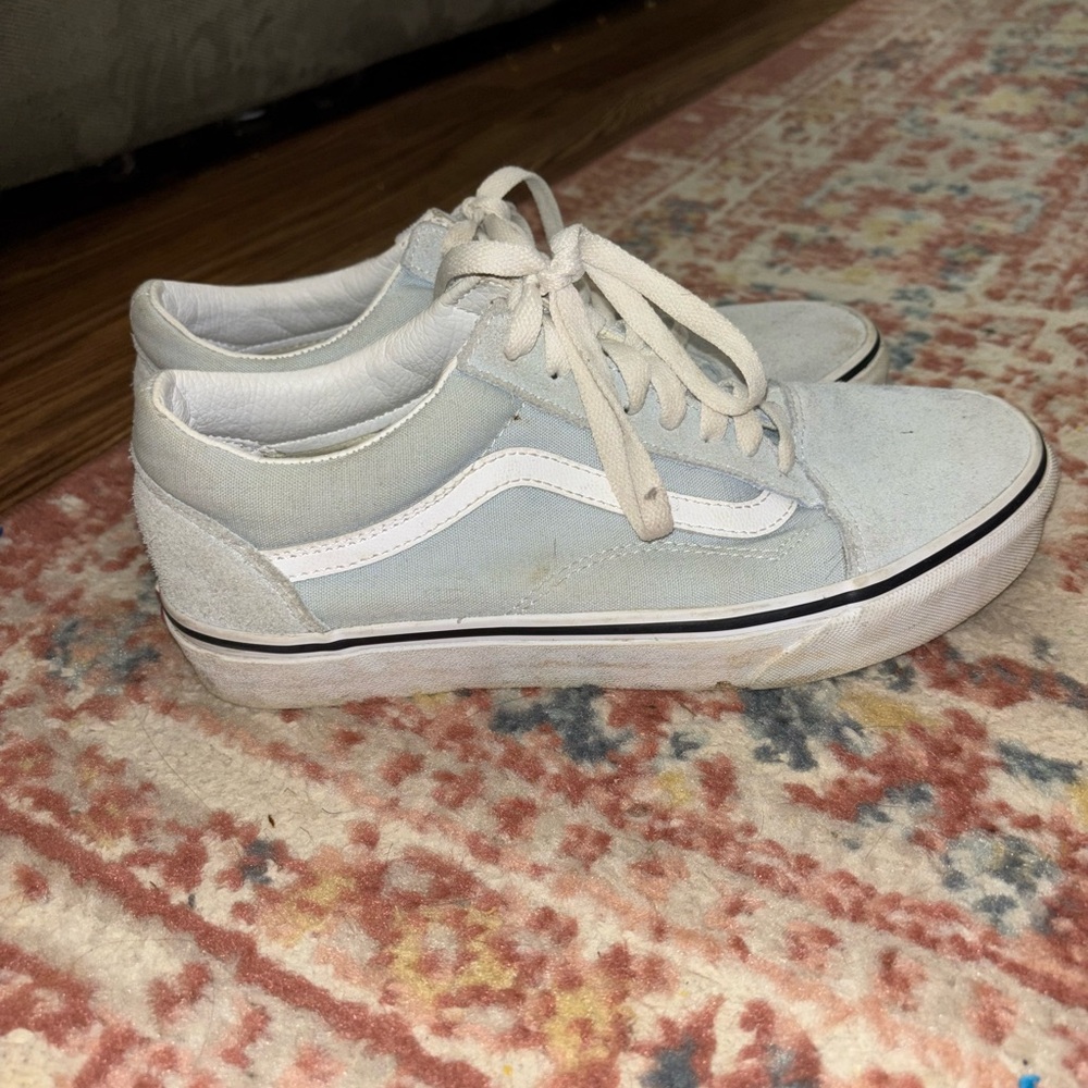 White and Gray Sneakers